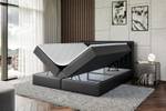 Boxspringbett IDRIKO Hochglanz Schwarz - Breite: 160 cm - H4