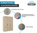 FURNIX Armoire Eliza 3D Imitation chêne clair - Imitation chêne de Sonoma