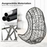 Hängesessel ZB33741SD+DE Grau - Rattan - 71 x 124 x 85 cm