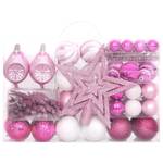 Weihnachtskugel-Set (108-teilig) 3028562 Pink - Weiß