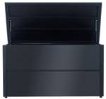 Auflagenbox Abilene Schwarz - Metall - 185 x 69 x 85 cm