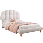 Polsterbett Einzelbett ADAP-115 Beige