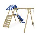 Kinderschaukel Smart Ace Blau - Massivholz - 390 x 250 x 313 cm