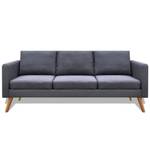 Sofa 3002824-3 (2-teilig) Grau - Holzwerkstoff - Textil - 168 x 73 x 70 cm