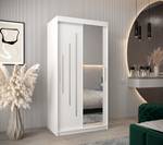 Armoire à portes coulissantes york 2 Blanc - Largeur : 100 cm - 2 porte