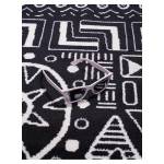 Tapis salon AF1 MOTIF 80x150 noir 80 x 150 cm