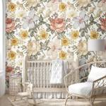 Kindertapete Vintage Blumen­­wand 487 x 280 x 487 cm