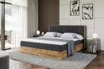 Boxspringbett LOLLI4 Schwarz - Breite: 120 cm - H4