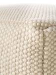 Pouf en laine Rocco Blanc