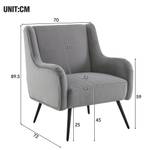 Sessel Stulguik Grau - Textil - 72 x 89 x 70 cm