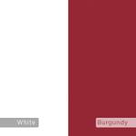 Bücherregal TAPI 2er Set -Weiß - Burgund Rot - Weiß - Holzwerkstoff - 124 x 159 x 30 cm