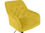 Chaise de bureau ANTARES Noir - Jaune - Textile - 60 x 85 x 60 cm