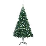 Sapin de noël artificiel Gris - Vert - 110 x 210 x 110 cm