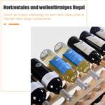 Weinregal 72 Flaschen Braun - Holzwerkstoff - 29 x 72 x 119 cm