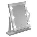 Kosmetikspiegel mit LED, 40 cm, schwarz Weiß - Kunststoff - 9 x 40 x 37 cm