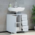 Meuble sous-lavabo Ilias 60cm blanc Blanc