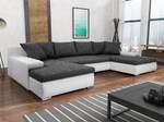 Ecksofa Boca U Form Schwarz - Breite: 150 cm