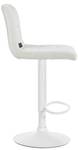 Tabouret de bar Peru Lot de 2 Crème - Blanc