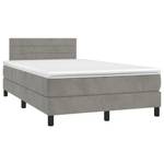 Boxspringbett 3017268-11 Hellgrau - 120 x 203 cm