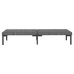 Garten-Lounge-Set 318606 (3-teilig) Grau - Metall - Polyrattan - 70 x 61 x 70 cm