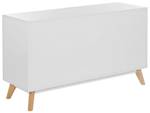 Buffet FILI Marron - Blanc - Bois manufacturé - 120 x 70 x 40 cm