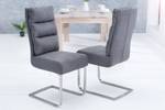 Stuhl COMFORT Grau - Metall - Textil - 44 x 100 x 61 cm