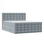 Boxspringbett Blend Taschenfeder 180x200 Blaugrau - Breite: 180 cm