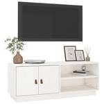 TV-Schrank D948 Weiß - Massivholz - 34 x 40 x 105 cm