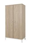 Armoire 2 portes Marron - Bois manufacturé - 102 x 195 x 58 cm