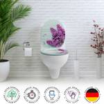 Premium WC Sitz Wisteria Holzwerkstoff - 38 x 5 x 44 cm