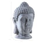 Tête de Bouddha fibre de ciment Pierre - 26 x 39 x 24 cm