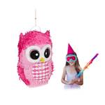 Pinata Eule in Pink 1er Set