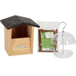 Set Futterhaus und Vogelfutter F眉r Rotke