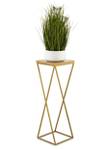 Blumenständer 10-1631-70-GL-MDF Braun - Gold - Höhe: 70 cm