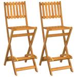 Barhocker (2er Set) 319188 Braun - Massivholz - Holzart/Dekor - 45 x 118 x 58 cm