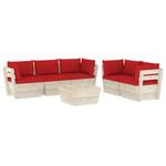 Garten-Lounge-Set (6-teilig) 3016490-10 Rot