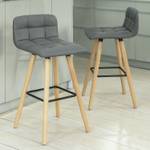 Lot de 2 Tabourets de Bar FST50-HGx2 En partie en bois massif - 44 x 90 x 44 cm