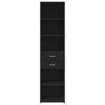 Highboard DE2740 Schwarz - Holzwerkstoff - 43 x 185 x 45 cm