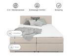 AREZZO Boxspringbett Beige - 180 x 210 cm