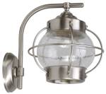 Lampe murale d'extérieur PATRAS Argenté - Verre - Métal - 20 x 22 x 24 cm