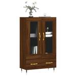 Highboard DE5067 Eiche Schwarzbraun Dekor