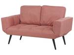 2-Sitzer Sofa BREKKE Schwarz - Pink