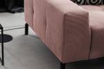 Ecksofa OHIO Pink - Armlehne davorstehend rechts - Ecke davorstehend rechts