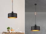 Gold, Pendelleuchte Schwarz 脴35cm LED