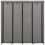 Kleiderschrank mit 4 Fächern V119 Grau - Metall - 45 x 170 x 175 cm