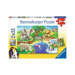 Puzzle Zoo 2X12 Teile Papier - 20 x 4 x 28 cm