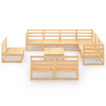 Garten-Lounge-Set (10-teilig) 3009830-1 Braun - Holz