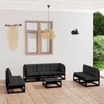 Garten-Lounge-Set (8-teilig) 3009900-2 Anthrazit - Schwarz