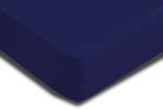 Topper Bettlaken blau 140x200 cm Heavy Blau - Textil - 140 x 4 x 200 cm