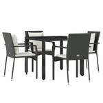 Garten Essgruppe 3029220-2 (5-teilig) Schwarz - Weiß - Breite: 90 cm